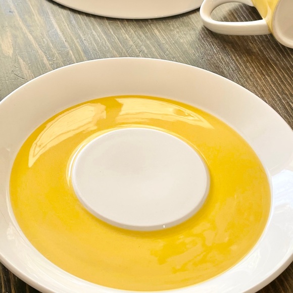 2 Mikasa saucers in sunny yellow - Picture 4 of 4
